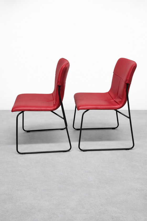 Image 1 of Chaise de salle à manger Leolux Ditte 4x