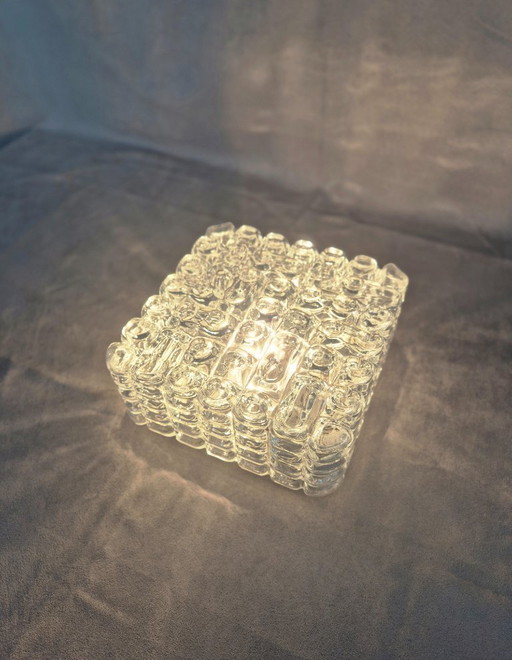 Vintage ERCO Wall Lamp 54075 – Mid-Century Glass Sconce, 1960s–70s, Original Condition