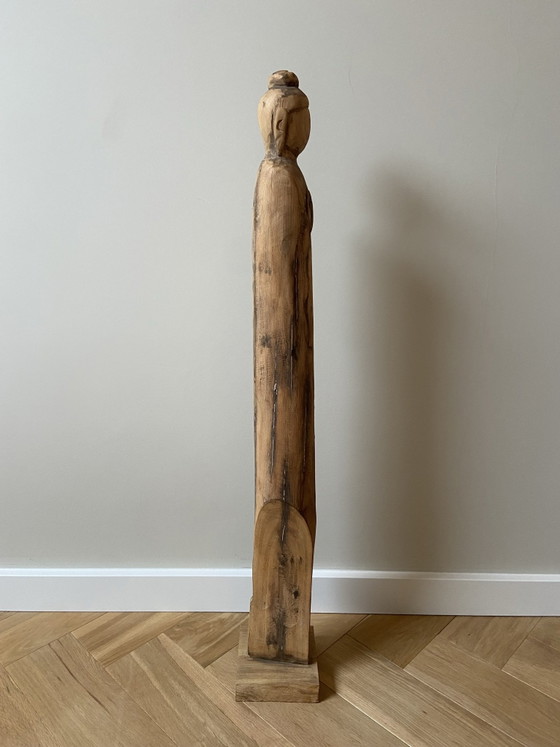 Scultura Buddha in legno indonesiano, Oggetti decorativi, Marrone (foto 4 di 7)