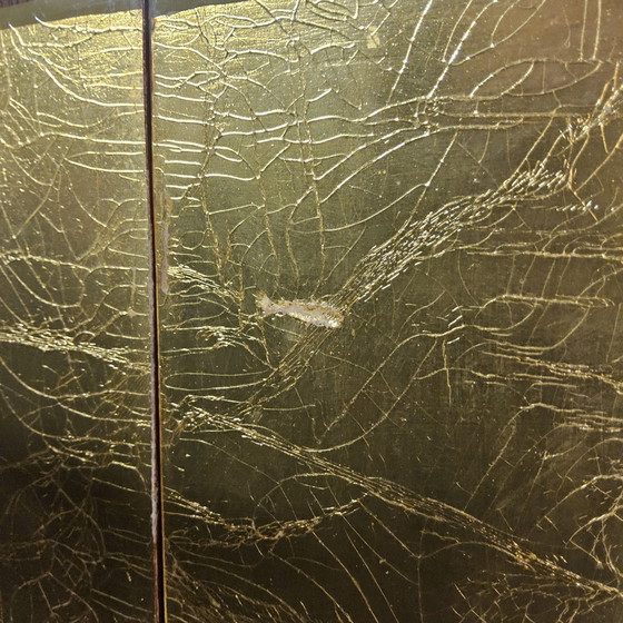 Image 1 of Vintage Chinese / Oosters kast bladgoud/ tradioneel tafereel / Bohemian kast / Aziatische kast