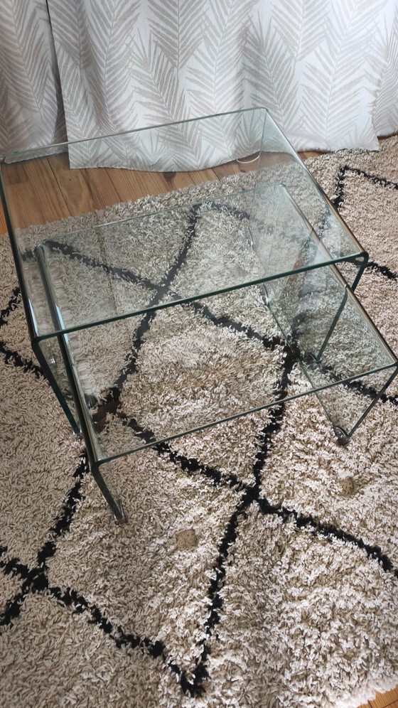 Image 1 of Tables basses gigognes verre trempé Joan 