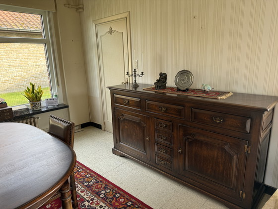 Image 1 of Salle à manger en chêne foncé