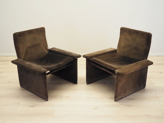 Image 1 of Sessel aus Kord, italienisches Design, 1970er Jahre, Produktion: Italien