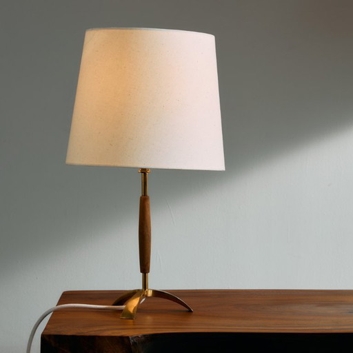 MK9465 Lampe de table en teck et laiton