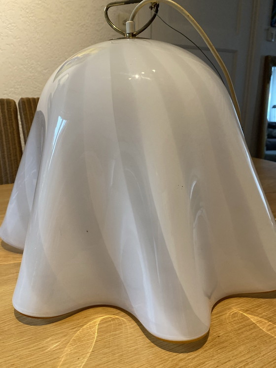 Lampe Murano Glass 90s, Pendelleuchten, Messing, Murano-Glas, Braun (Foto 15 von 15)