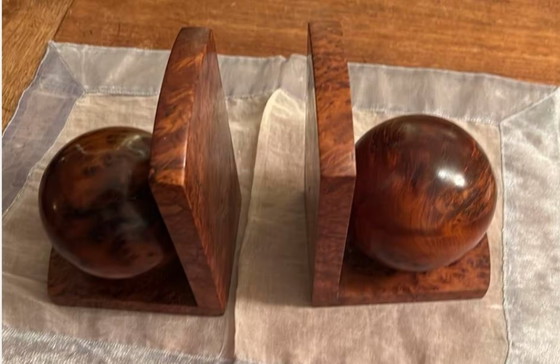 Image 1 of Paire de serre-livres art déco, école d'Amsterdam.