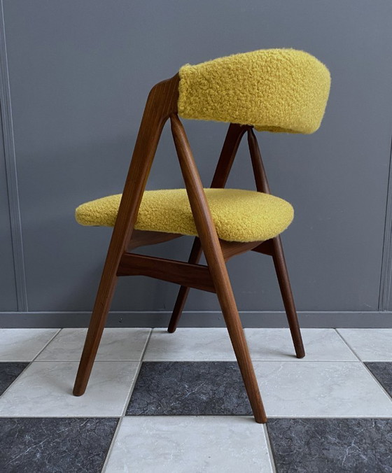 Image 1 of Sedia Thomas Harlev modello 205 per Farstrup in Boucle giallo