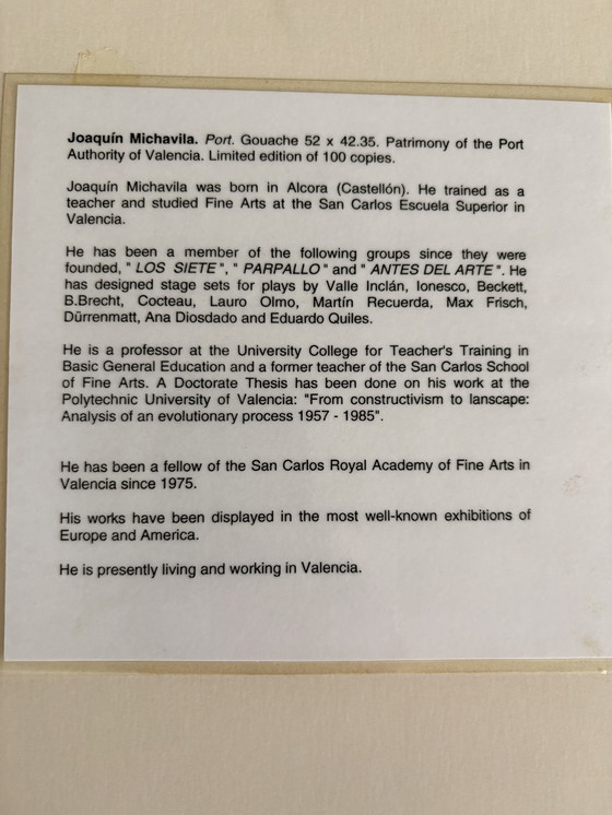 Image 1 of Opera d'arte di Joaquín Michavila