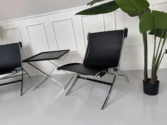 Image 1 of Flexform Timeless Chair Stuhl Leder Schwarz Citterio