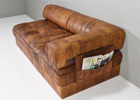 Image 1 of De Sede DS-88 Sectional Daybed / Sofa in Cognac Tan leather – Switzerland, circa 1970