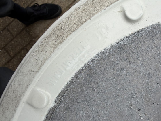 Image 1 of 2x Mesa auxiliar Knoll Tulip Eero Saarinen, 51 cm Laminado blanco