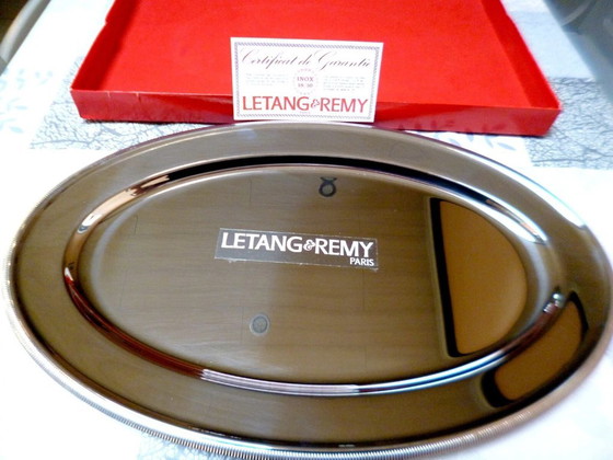 Große Ovale 18/10 Edelstahlplatte 50 cm Letang Remy Versailles Spiegel Neu – Tafelgeschirr, Metal, rvs (photo 2 of 5)