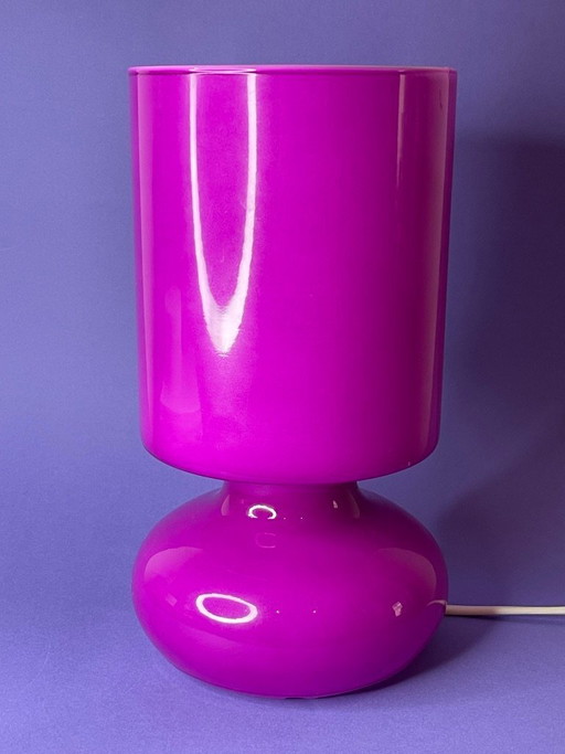 LYKTA Vintage Purple Table Lamp - Handmade - Classic Elegance