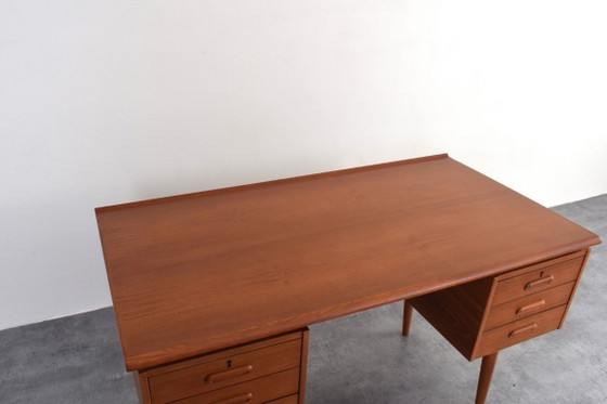 Image 1 of Mid-Century Danish Teak Executive Desk, 1960s.