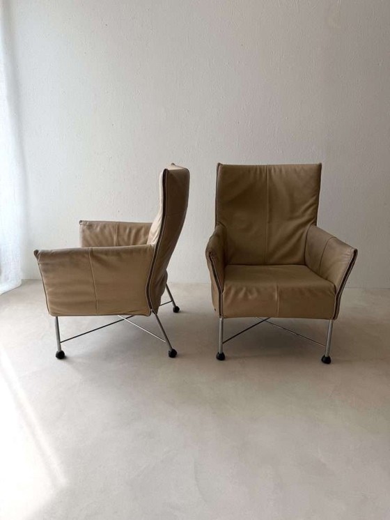 Image 1 of Conjunto Charly sillones cuero Montis diseño Gerard van den Berg