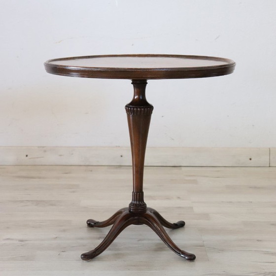 Tavolo a Piedistallo in Noce, Italia Inizio XX Secolo – Tavolini, Legno (photo 2 of 12)