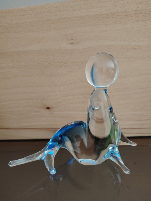 Murano glass Murano glass sea lion figurine V. Nason & Co, unique