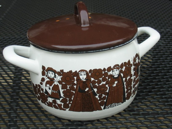 Image 1 of Padella Vintage Arabia (Finel) con coperchio