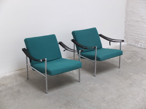 2 Zeldzame 'SZ08' Fauteuils van Martin Visser voor Spectrum, 1960