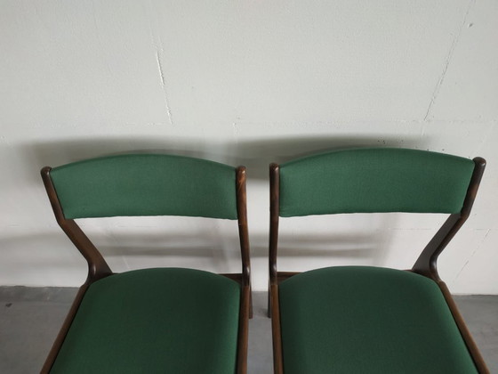 Image 1 of Chaises de salle à manger vintage danoises en teck des années 1960 (style Erik Buch)
