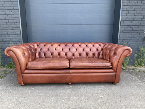 3+3 Seater Sofas Cigars Cognac Bendic – banken, Leather, Wood (photo 2 of 8)