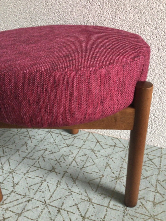 Image 1 of Vintage Mid Century hocker Denemarken 