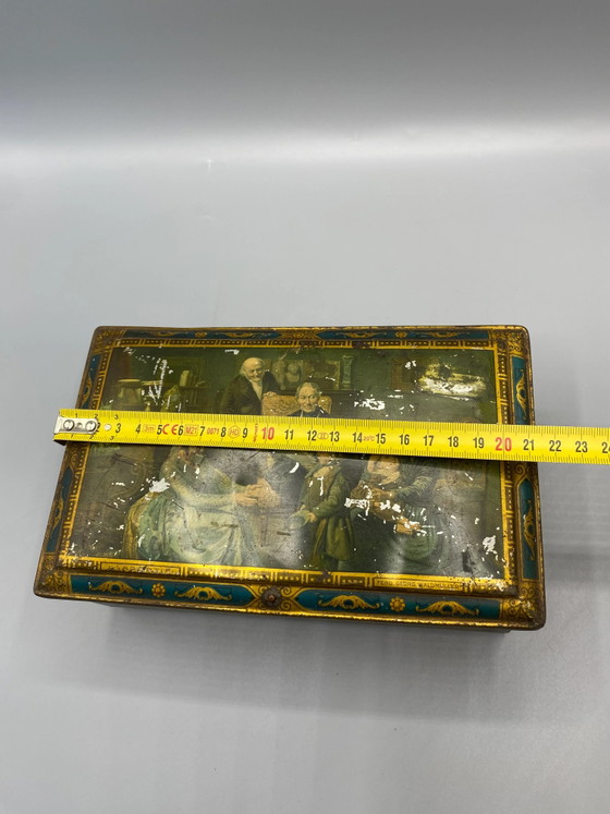 Afsluitbare blikken doos, decoratie met meesterwerken, Widow J. Bekkers & Son Dordrecht – Decoratieve objecten (photo 8 of 9)