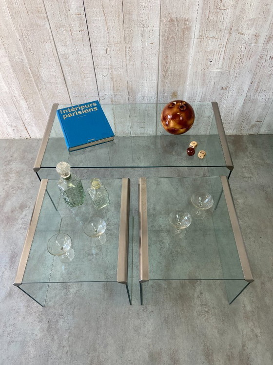 Image 1 of Set of 3 Galliotti & Randice coffee tables