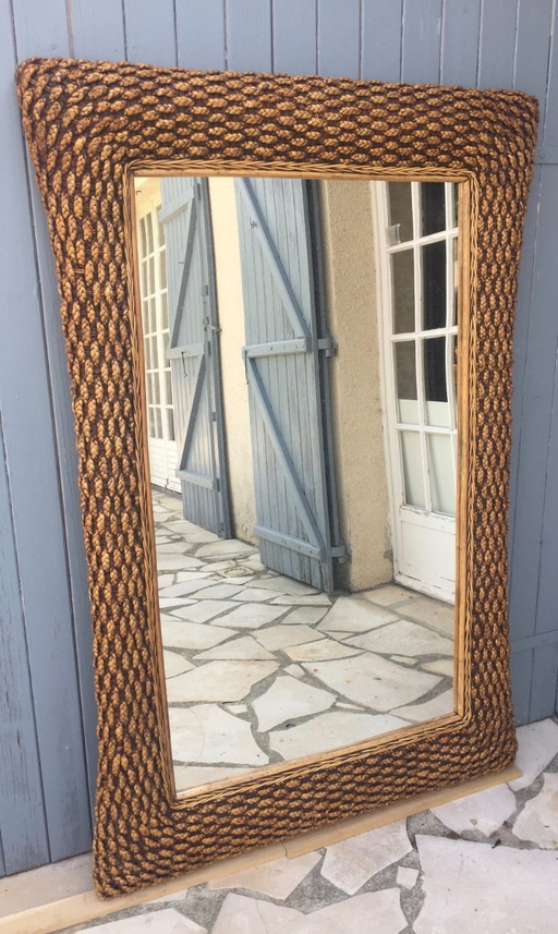 XXL 70s Vintage Mirror