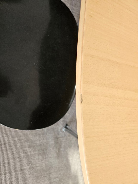 Image 1 of 6 chaises papillon + table Superellips par Arne Jacobsen pour Fritz Hansen