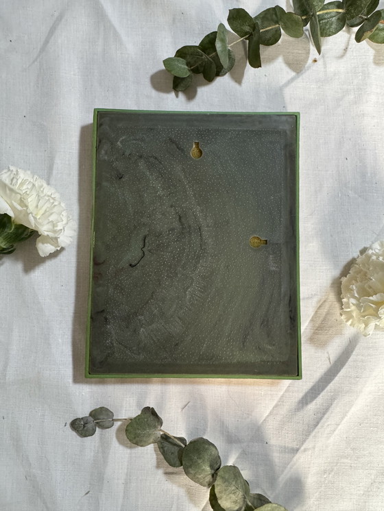 Image 1 of De Goede Herder in een gouden lijst