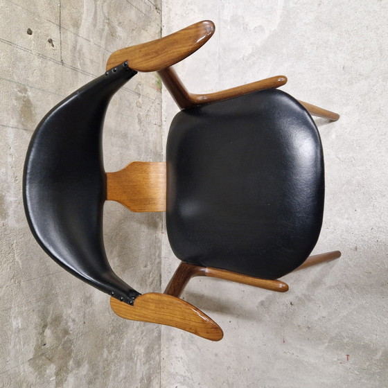 Image 1 of Vintage cowhide chair office chair