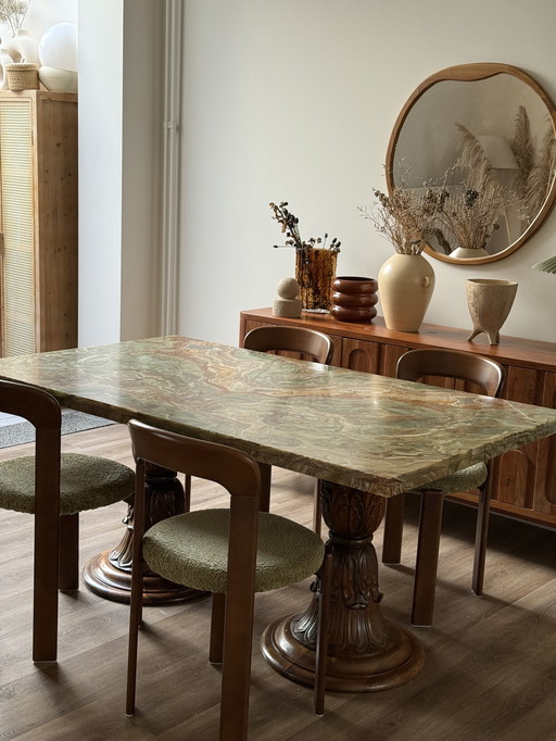 Marmere vintage eettafel 