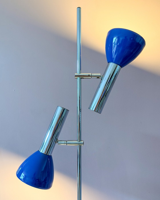 Image 1 of Lampada da terra vintage con due faretti