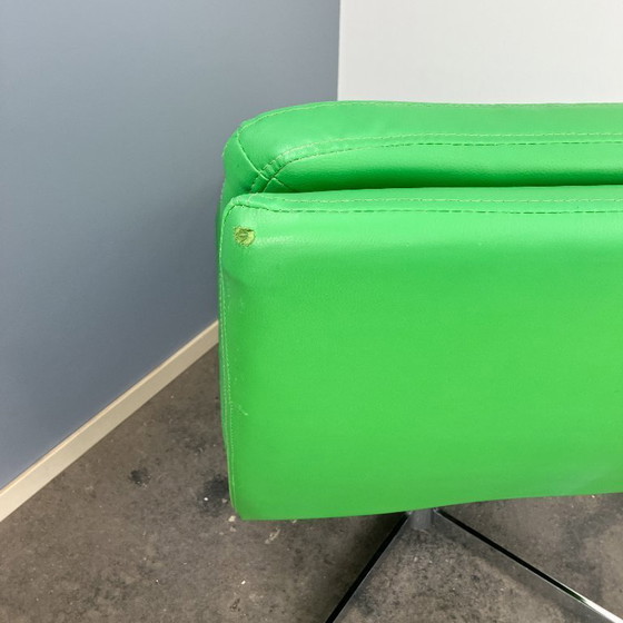 Image 1 of Swivel vintage Easy Chair, chrome and imitation leather, 70s, Midcentury