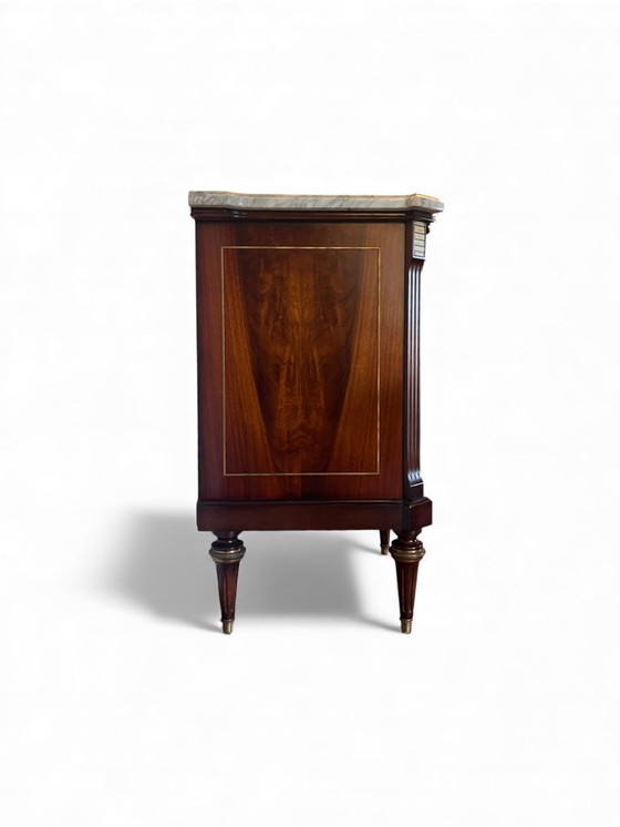 Image 1 of Louis XVI style sideboard in solid mahogany