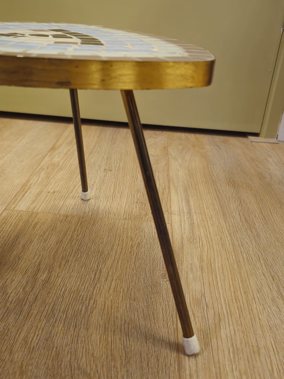 Image 1 of Vintage Mosaic Side Table Plant Table Table