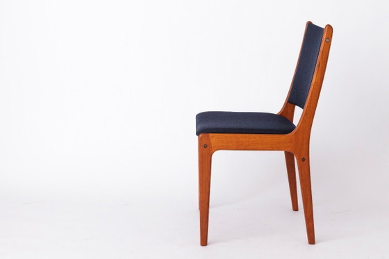 4 de 8 Chaises de salle à manger Johannes Andersen | Design danois en teck Mid-Century | Élégance vintage (photo 4 of 10)