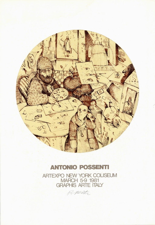 Antonio Possenti - Artexpo-Plakat 1982, New York