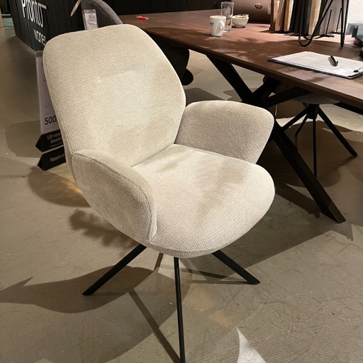 Loranzo Fabric Mito Beige – Pronto Wonen, eetkamerstoelen, Plastic, Textile