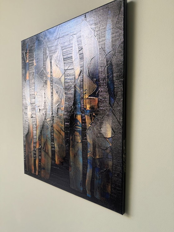 Image 1 of Abstract painting Ronan Martin Forêt au crépuscule