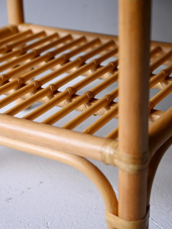 Image 1 of Paar DUX Scandinavische nachtkastjes in bamboe