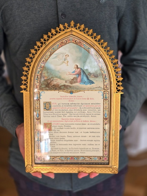 Image 1 of Altar Canon (Altar Cards (Tabellae Lavabo) 19th Century