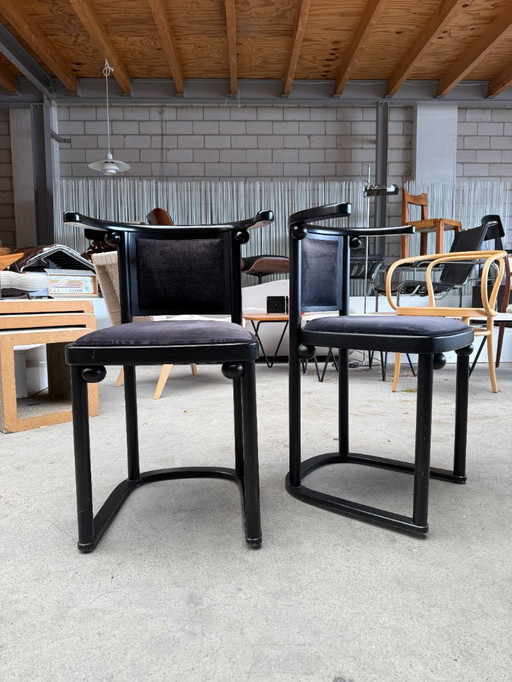 2x Wittmann Silla Fledermaus de Joseph Hoffmann