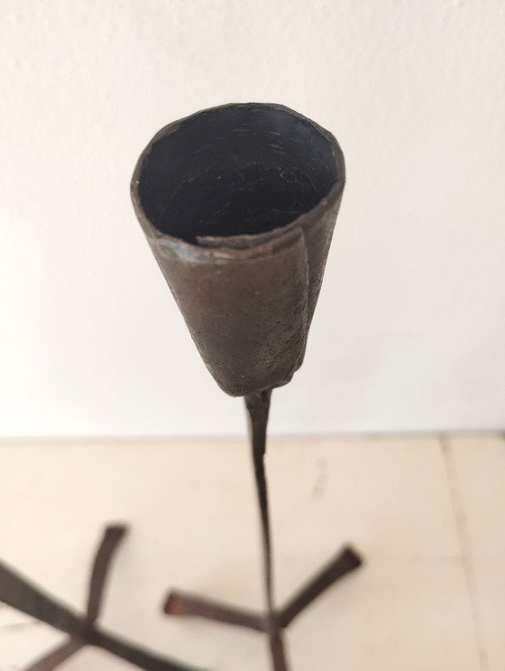 Image 1 of Set di 2 sottili candelabri moderni del Medioevo