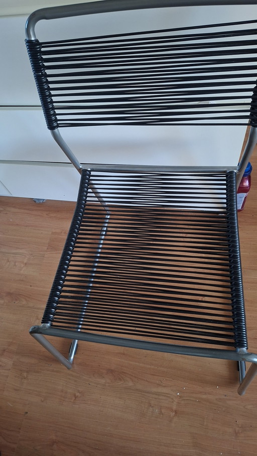 Vintage 4 x Lisa Norinder IKEA Melker spaghetti chairs 