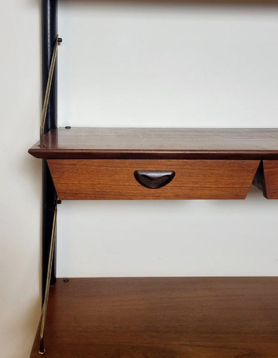 Image 1 of Vintage modulair wandmeubel van Louis van Teeffelen voor Wébe