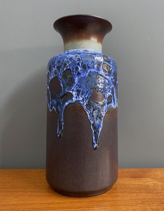 Image 1 of Jasba Vase model N602-1035 black and Blue lava