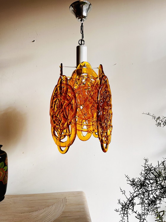 Image 1 of Mid-Century Murano Vistosi Mazzega Lamp
