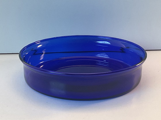 Image 1 of Pot de conservation Blåtopp par Willy Johansson pour Hadeland Glassverk